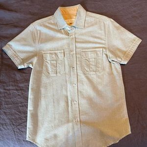 Rag & Bone Pristine Mens Short Sleeve Medium Button Down